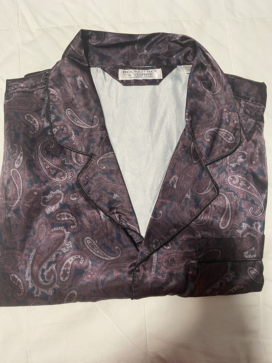 Silky Purple Paisley Pajamas!