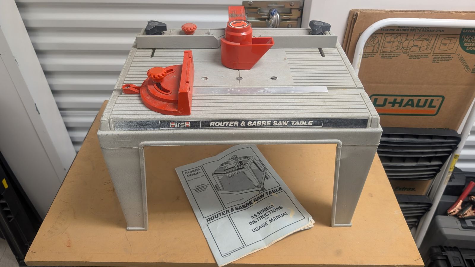 Hirsh router and saber saw table w/manual