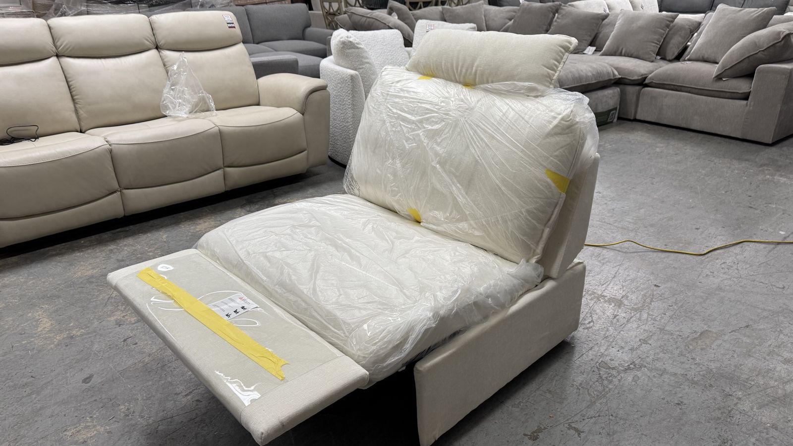Chair single recliner full electric fabric
