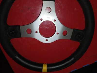 Grant Black Leather Wrapped Racing Steering Wheel