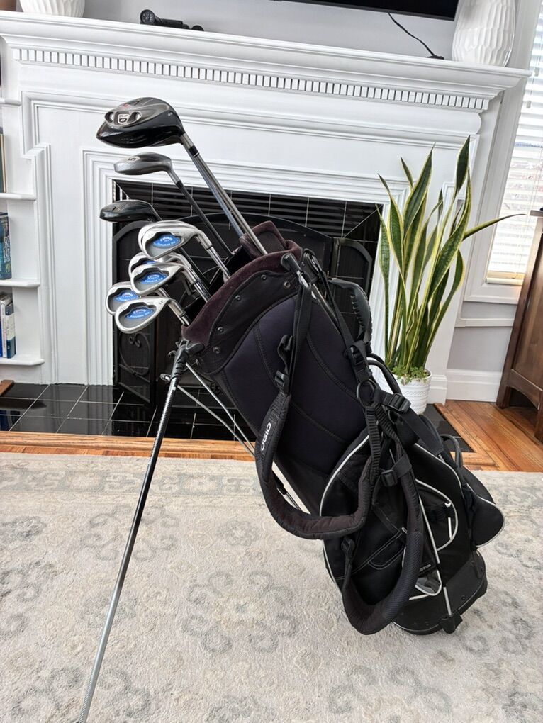 Men's Taylormade Callaway Ogio Golf Clubs Set