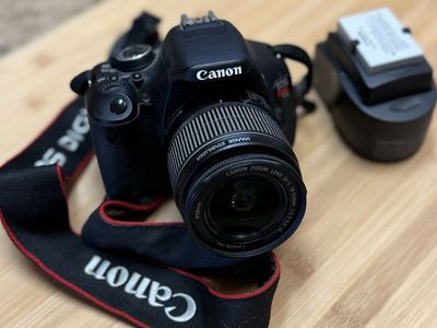 Canon EOS Rebel T3i DSLR Camera w/ EF-S 18-55mm IS Lens & Battery Charger