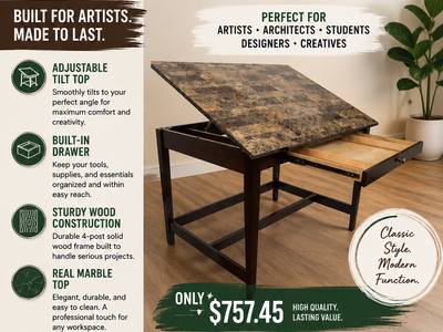Alvin vanguard drawing table marble top if you buy all 16 I have I’ll give for 1000$ otherwise 100$ a piece