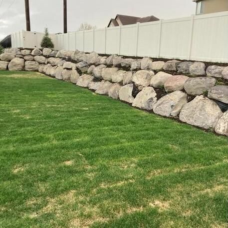 Lawn Care | Sod Installation | Landscaping Work | Concrete Flatwork | Rock Walls | And More!
