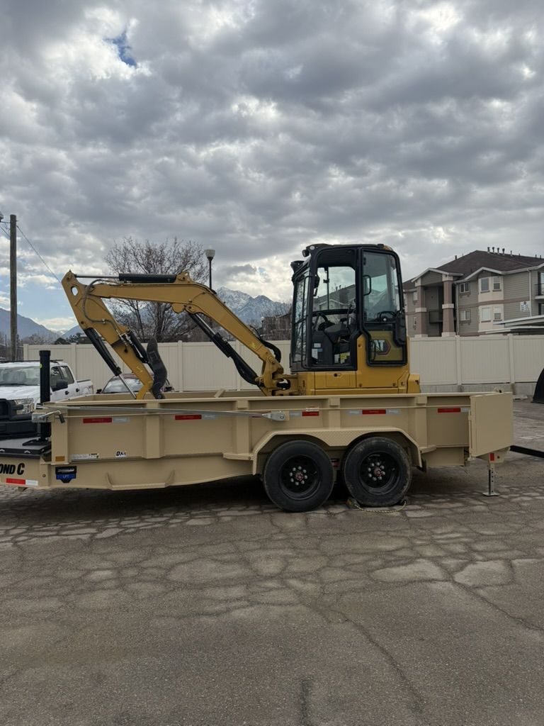 Mini Excavator Rental + Dump Trailer Package – Cat 303.5/35 Class Excavator Combo – Perfect for Yard Projects - Half day options
