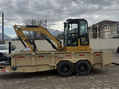 Mini Excavator Rental + Dump Trailer Package – Cat 303.5/35 Class Excavator Combo – Perfect for Yard Projects - Half day options
