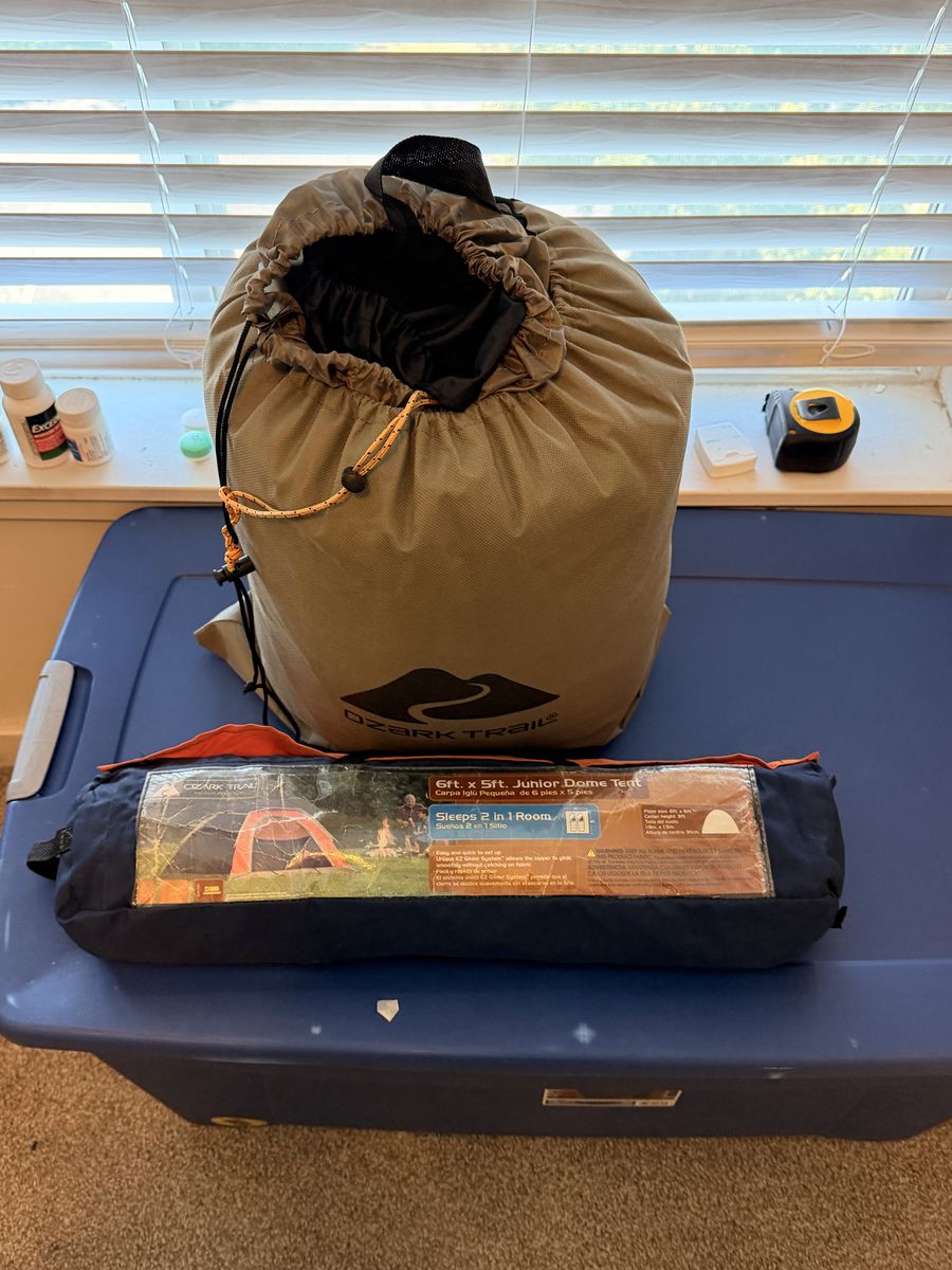 Camping Bundle – Slumberjack Boundary 0° Sleeping Bag + Ozark Trail 2-Person Tent – $70 OBO