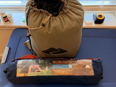 Camping Bundle – Slumberjack Boundary 0° Sleeping Bag + Ozark Trail 2-Person Tent – $70 OBO