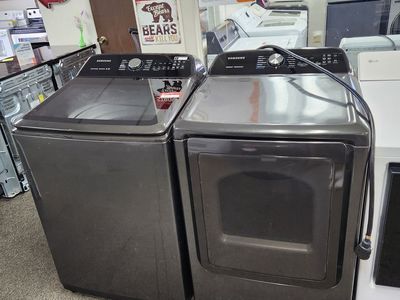 GREAT SAMSUNG TOPLOAD WASHER AND ELECTRIC DRYER SET! W-WARRANTY