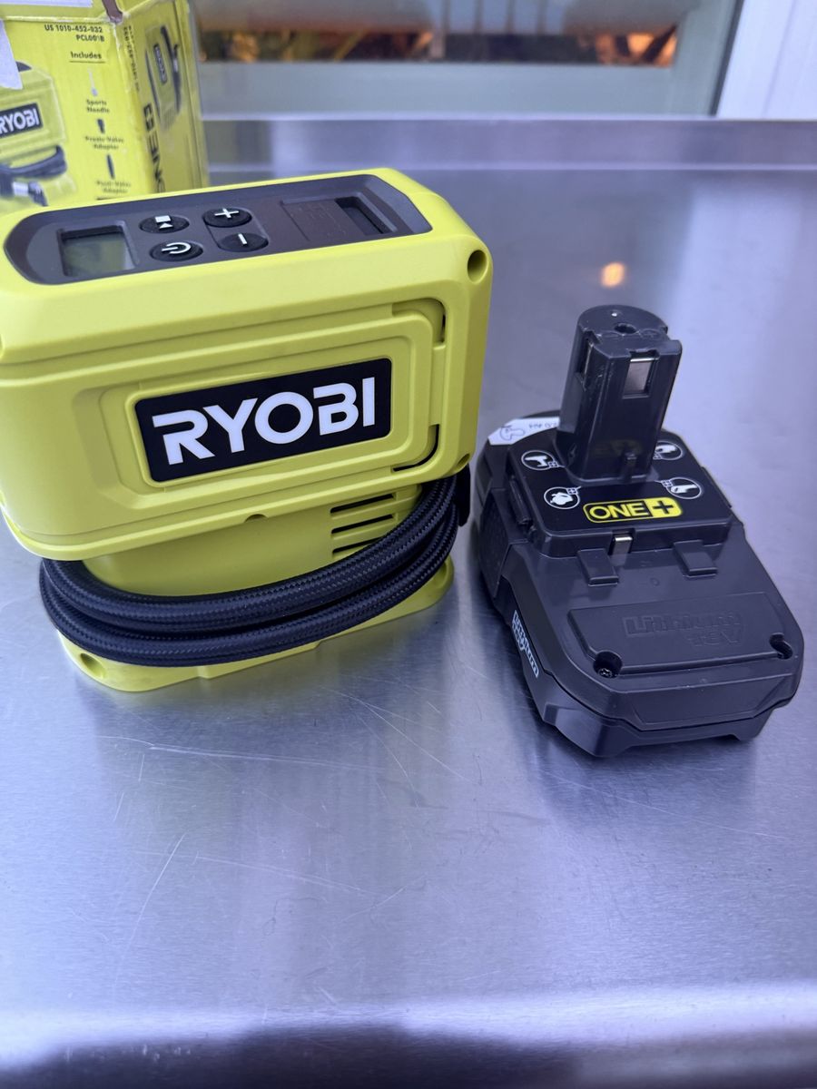 Ryobi Digital Programmable Inflator With Battery