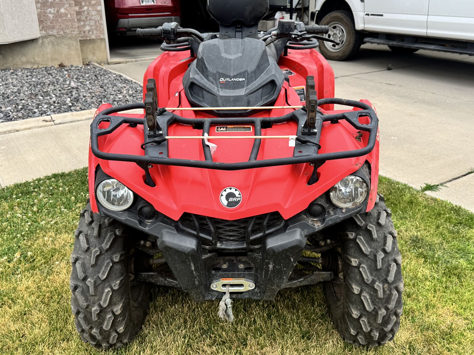 Can-Am Outlander 570 4x4 Rotax ATV - Red with Winch & Racks
