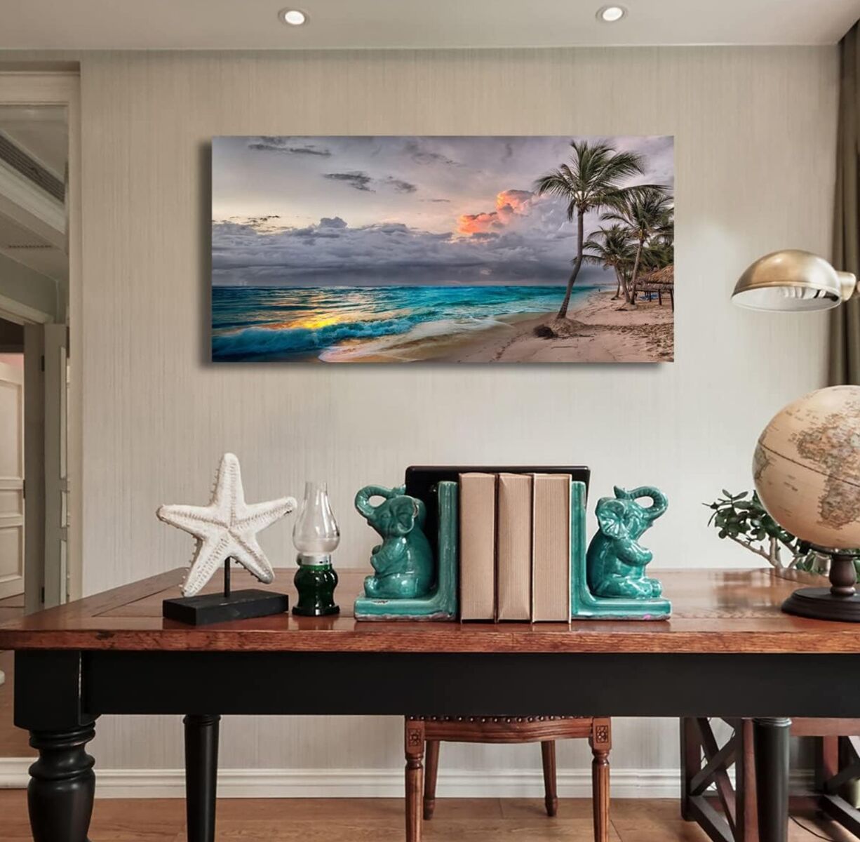 Beach Pictures Wall Art Canvas 24x48