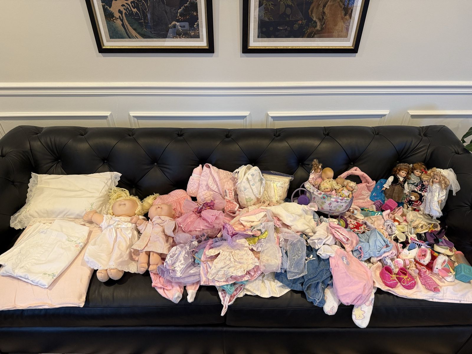 Huge lot of baby dolls and accessories 