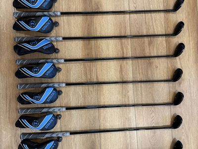 Lazrus 3-PW Hybrid Iron Set with Head Covers & New Grips - Right Handed, Unisex