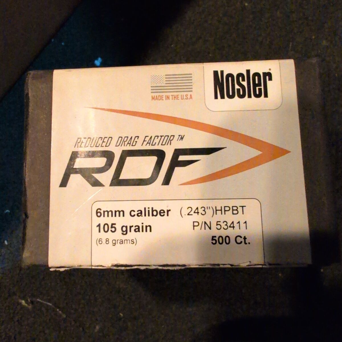 Nosler 6mm 105gr. RDF Bullets 500