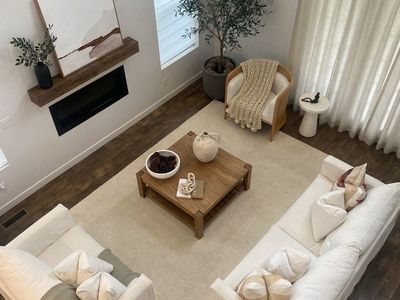 Crate & Barrel Living Room Set – Sofa, Chair & 1/2, Wool Rug & Coffee Table – $1,750 OBO