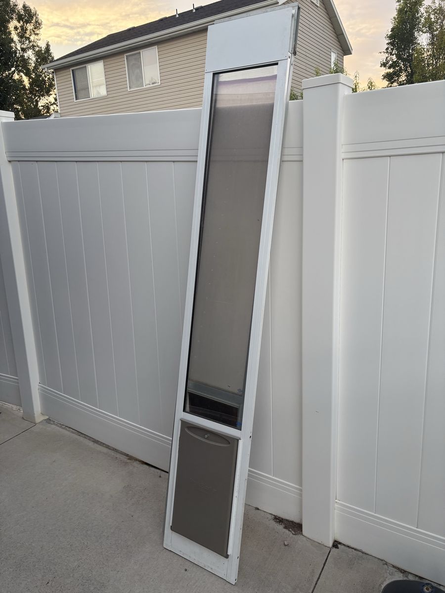 PetSafe Large Sliding Glass Door Pet Doors - White & Silver