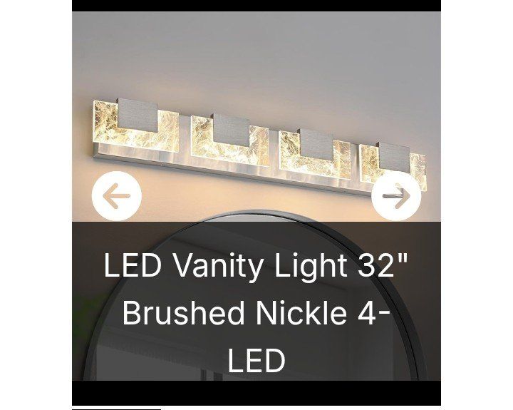 32" 4 Light LED Vanity Fixture (NEW)