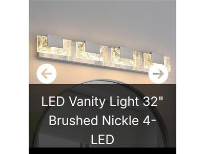 32" 4 Light LED Vanity Fixture (NEW)