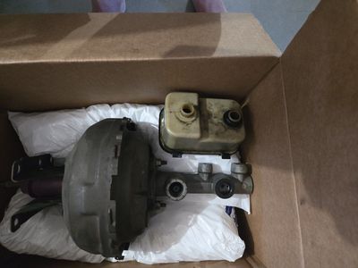 BRAKE BOOSTER AND MASTER CYLINDER OFF OF A 1986 SILVERADO K10 SUBURBAN