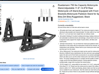 750 lbs Capacity Motorcycle Stand,Adjustable