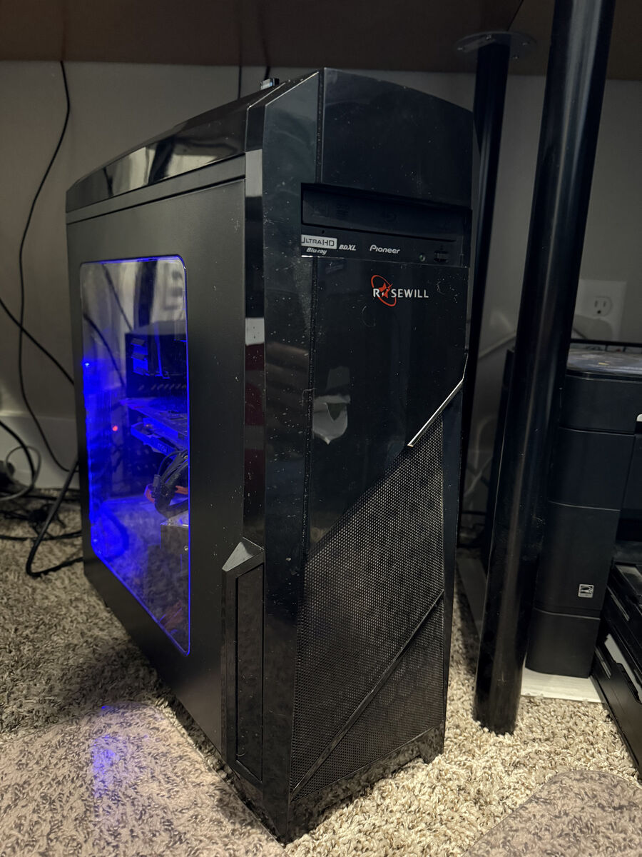 Windows intel i7-4790K w/ 16gb RAM, 1tb solid state hard drive, NVIDIA GTX 970 graphics card