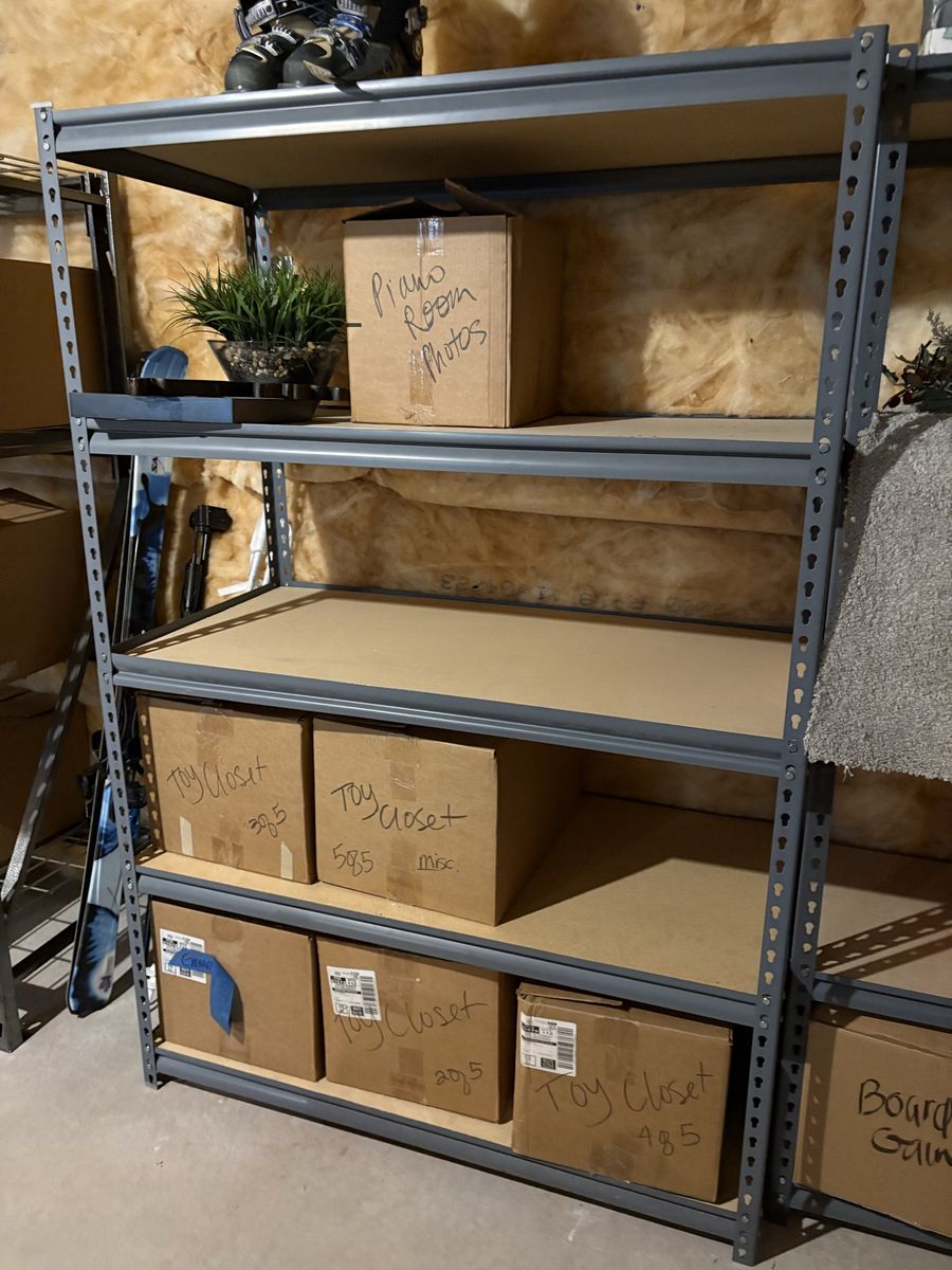 Heavy Duty Steel Storage Shelving Unit with Adjustable Racks