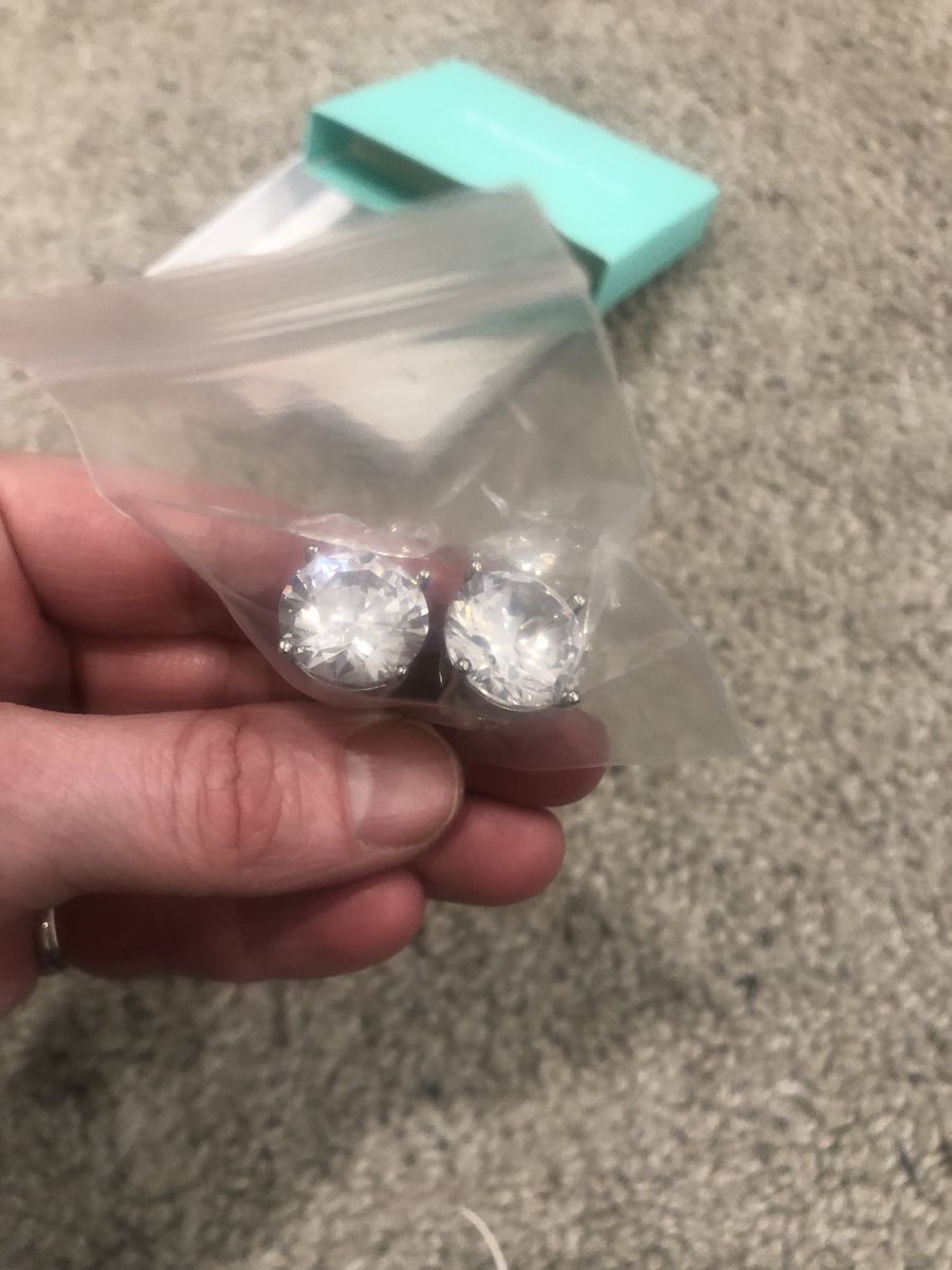 Sterling Silver A1 Zirconium Earrings