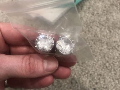 Sterling Silver A1 Zirconium Earrings