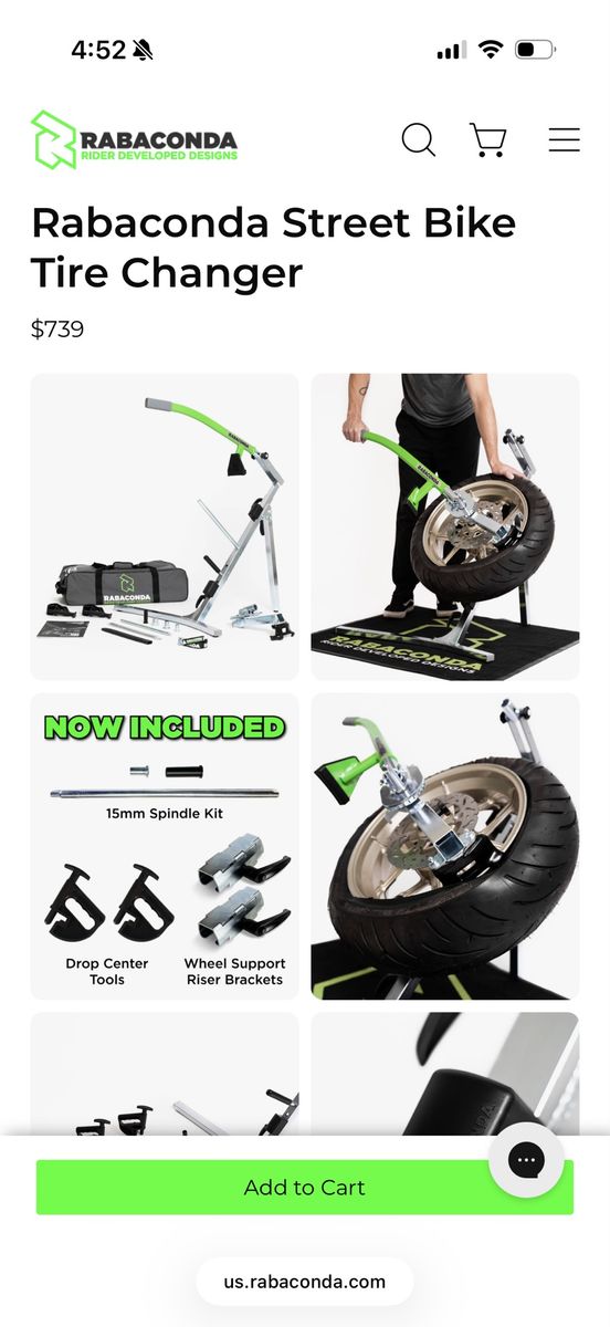 New Rabaconda Street Bike Tire Changer