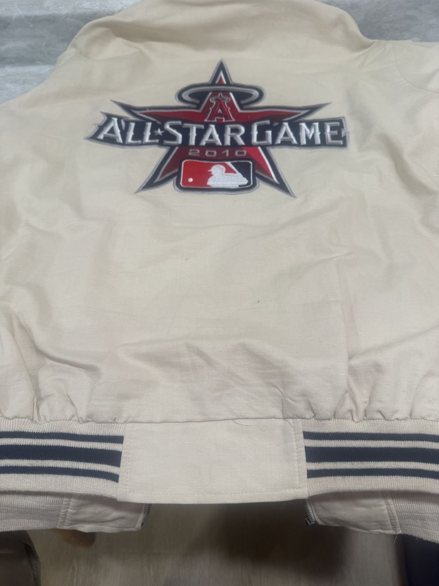 MLB All-Star Game 2010 Angels Baseball Jacket - Men's XL/1X Cotton Bomber Style