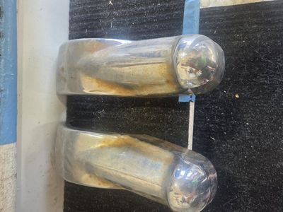 Vintage chrome Chevy bumper guards (2) 60s