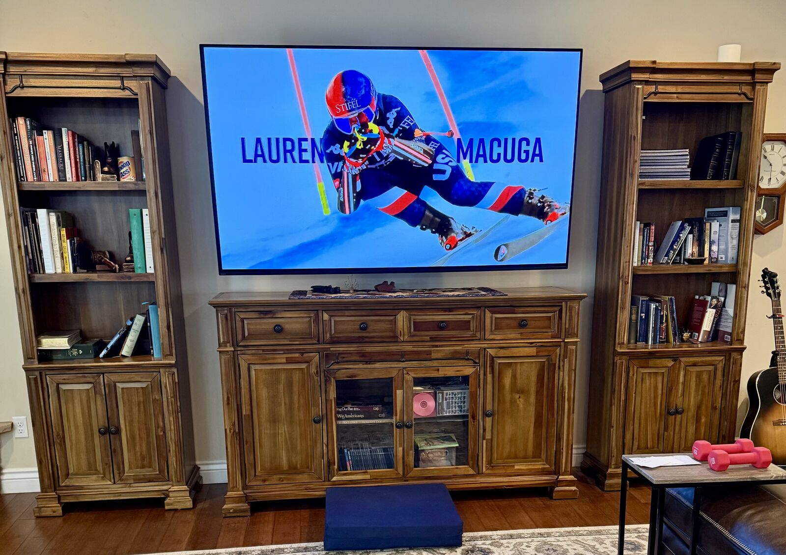Entertainment Center: TV Stand with Cabinets/Bookcases