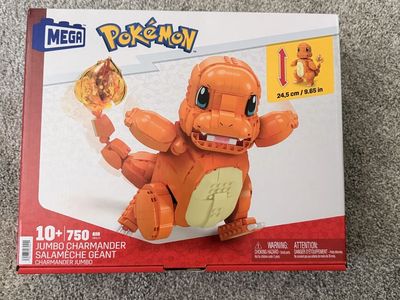 MEGA Pokémon Jumbo Charmander 750 Piece Building Set 9.65 in HHL13