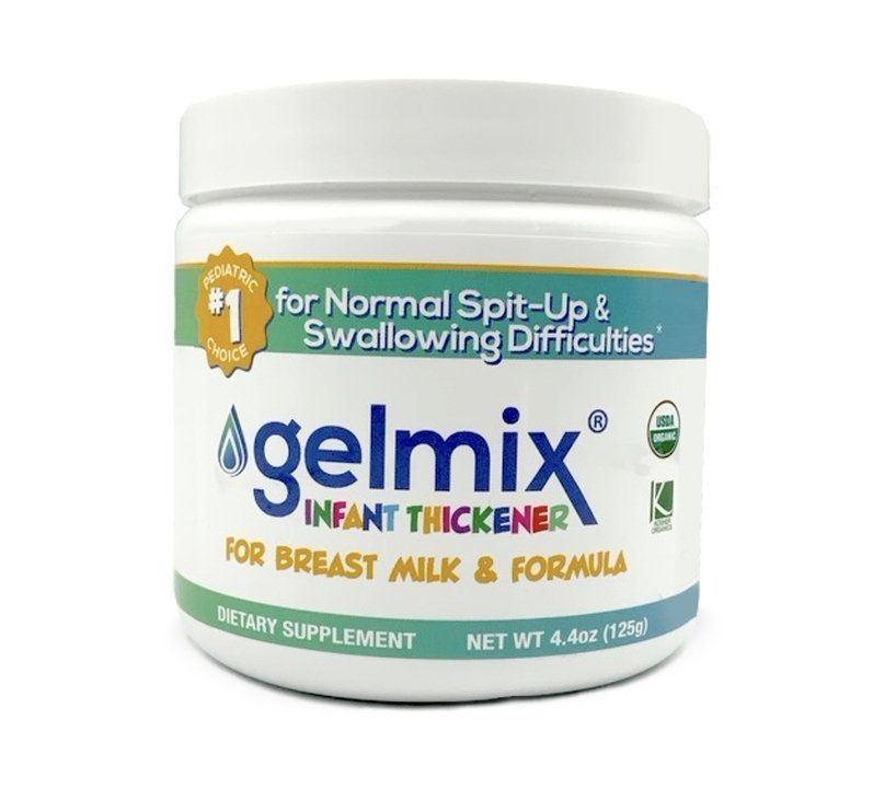 Gelmix Infant Breast Milk & Formula Thickener 4.4oz (125g) for Spit-Up & Swallowing Difficulties,