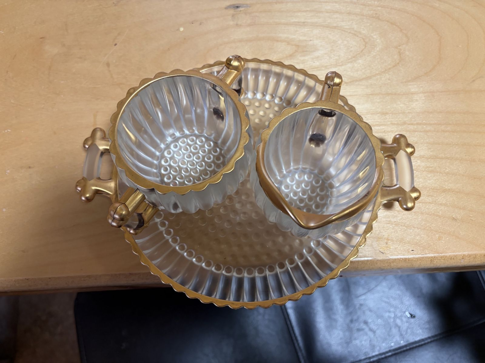 sugar bowl and creamer