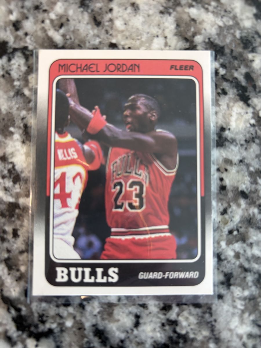 1987-88 Fleer Michael Jordan #120 Bulls Basketball Card, Guard-Forward, Excellent Condition