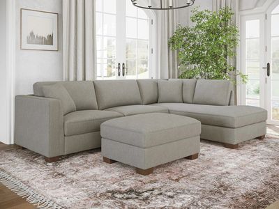 Thomasville Walsen Sectional with Storage Ottoman- New in box