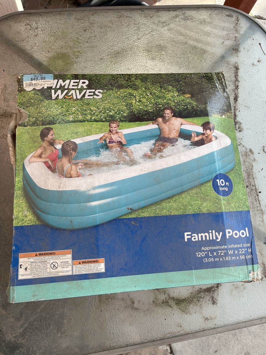 10 Ft Inflatable Pool