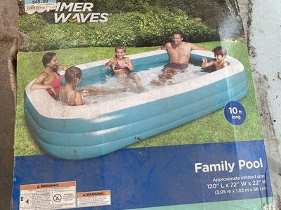 10 Ft Inflatable Pool