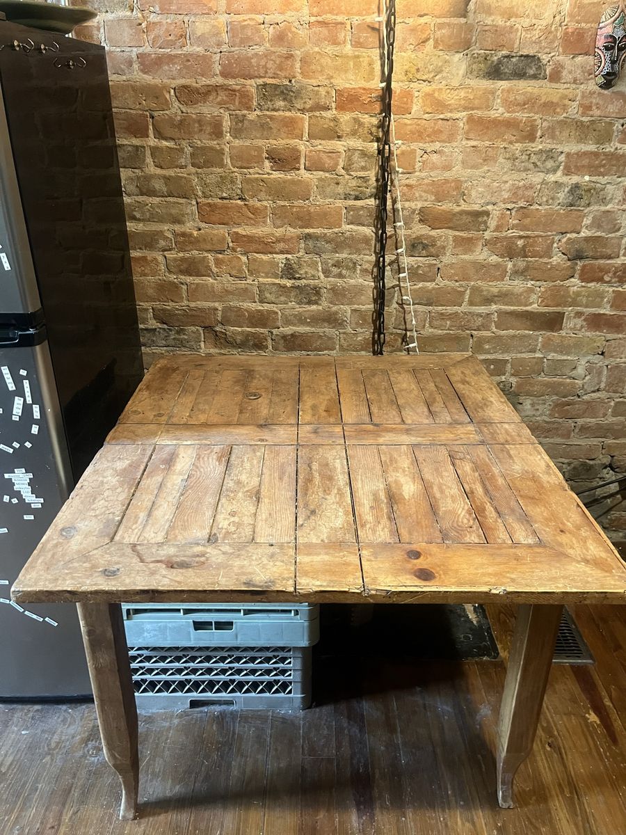 Antique wood table