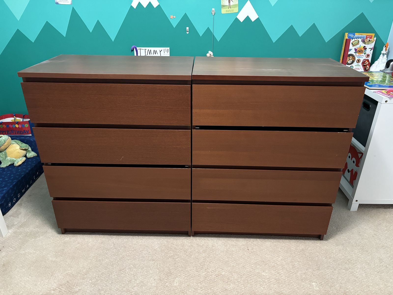 FREE (2) 4 Drawer Ikea Malm Dressers