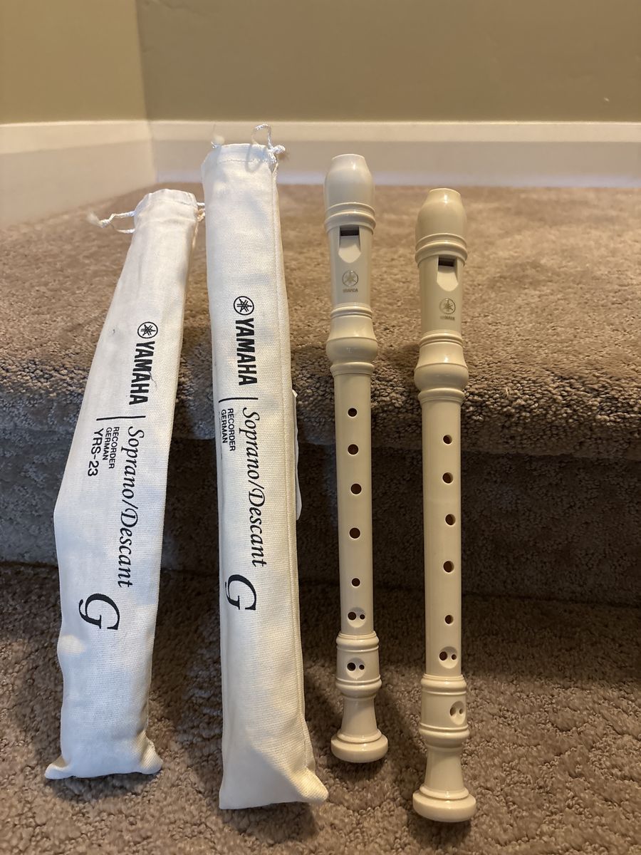 Yamaha YRS-23 Soprano/Descant Recorder Set - German Fingering, w/ Bags