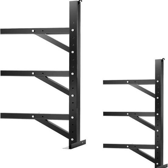 New 3-Tier Heavy Duty Wall-Mounted Garage Storage Shelves - Adjustable Steel Rack - 22” Deep
