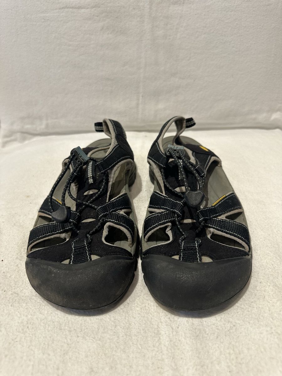 Keen women’s size 10, or men’s 8.5 black waterproof, hiking sandals
