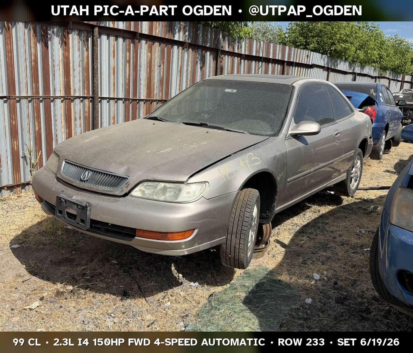 1999 Acura CL Parts - UTPAP Ogden