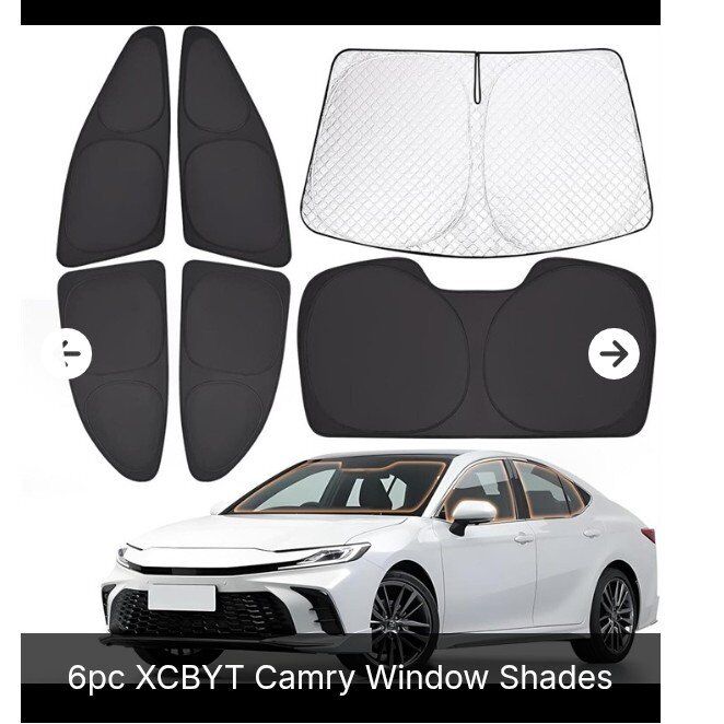 6 pc. Window Shades for Camry (NEW)