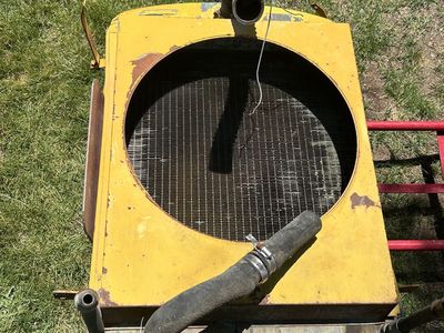 Antique Young Radiator Company Assembly Serial A 192373 Yellow