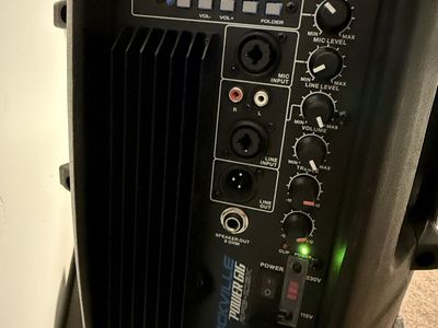 Rockville PA system with stands and mic