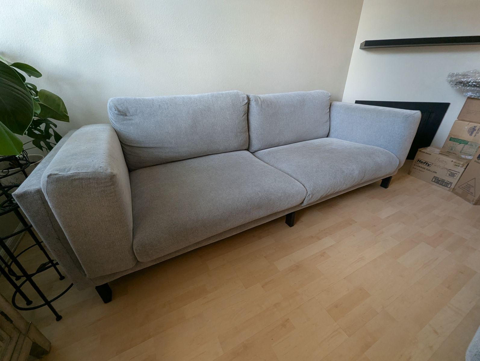Light Gray IKEA couch used good condition $200